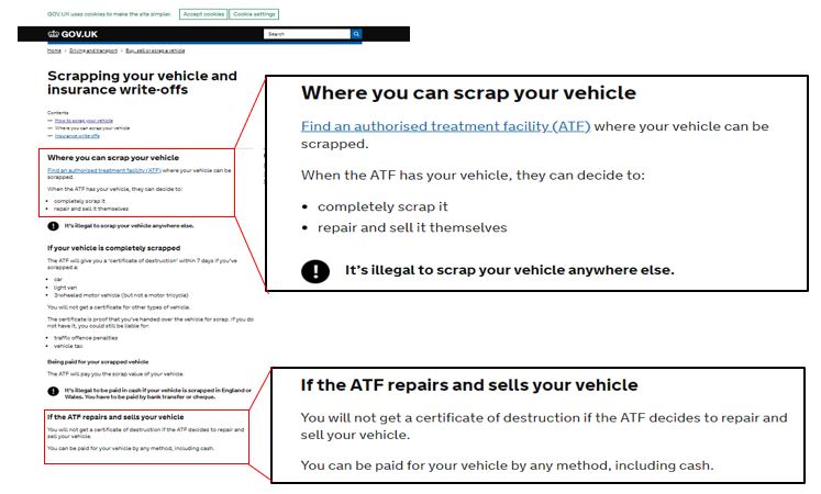 Scrap my car Essex